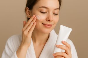 “Nudabliss face cream as part of daily skincare routine for radiant glow”